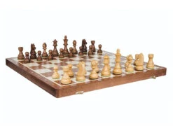 Jeu D'Échecs Taille Moyenne En Bois D'Acajou