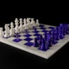 Jeu D'Échecs Violet En Albâtre Précieux -Internationalité Échecs Magasin 14mf1bianco violetto