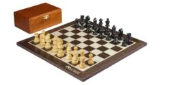Jeu D'Échecs Noblesse En Bois D'Ébène Et D'Érable