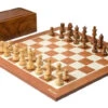 Jeu D'Échecs Clair Ambré En Bois D'Acajou