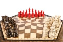 Échiquier Trois Joueurs Yalta -Internationalité Échecs Magasin Jeu echecs et echiquier trois joueurs reine