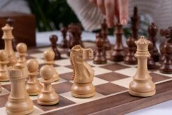 Jeu D'Échecs Style Américain En Érable Et Noyer 19 Jeu D'Échecs Style Américain En Érable Et Noyer -Internationalité Échecs Magasin Jeud EchecsStyleAmericainessencesdebois