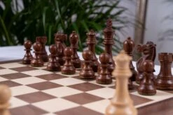 Jeu D'Échecs Style Américain En Érable Et Noyer 17 Jeu D'Échecs Style Américain En Érable Et Noyer -Internationalité Échecs Magasin Jeud EchecsStyleAmericainreine