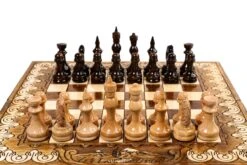 Bel Échiquier En Bois Et Son Jeu D'Échecs -Internationalité Échecs Magasin bel echiquier roi