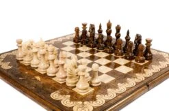 Échiquier 50 Cm En Bois -Internationalité Échecs Magasin echiquier 50cm bois