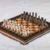 Échiquier Ancien Et Son Jeu D'Échecs