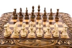 Échiquier Arabesque Et Son Jeu D'Échecs -Internationalité Échecs Magasin echiquier arabesque hetre