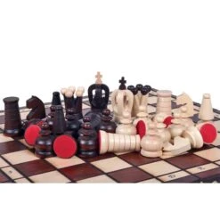 Échiquier Bois De Hêtre Et Charme 18 Échiquier Bois De Hêtre Et Charme -Internationalité Échecs Magasin echiquier auburn et creme pliable