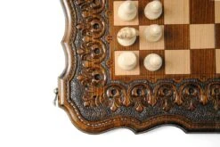 Echiquier Ornementé Oriental Avec Pièces D'Echecs 17 Echiquier Ornementé Oriental Avec Pièces D'Echecs -Internationalité Échecs Magasin echiquier avec pieces echecs cavalier