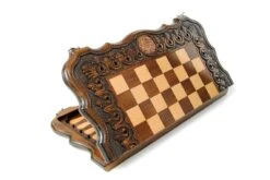 Echiquier Ornementé Oriental Avec Pièces D'Echecs 20 Echiquier Ornementé Oriental Avec Pièces D'Echecs -Internationalité Échecs Magasin echiquier avec pieces echecs fou