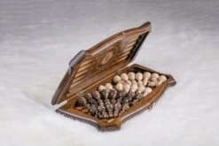 Échiquier En Bois De 40cm Et Son Jeu D'Échecs -Internationalité Échecs Magasin echiquier bois 40cm dame