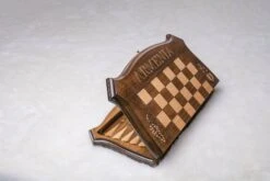 Échiquier En Bois De 40cm Et Son Jeu D'Échecs -Internationalité Échecs Magasin echiquier bois 40cm fou