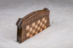 Échiquier En Bois De 40cm Et Son Jeu D'Échecs -Internationalité Échecs Magasin echiquier bois 40cm reine