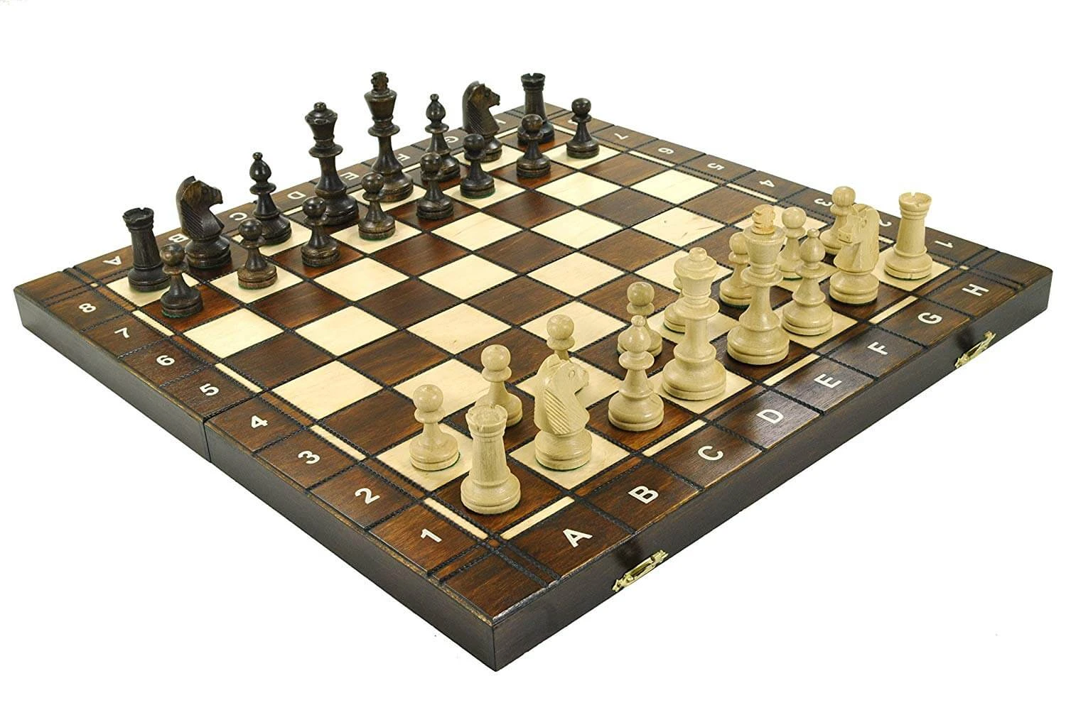 Échiquier En Bois Avec Backgammon 3 Échiquier En Bois Avec Backgammon