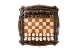 Échiquier En Bois Massif Et Son Jeu D'Échecs -Internationalité Échecs Magasin echiquier bois massif hetre