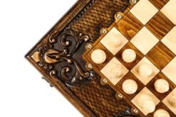 Échiquier En Bois Noble Et Son Jeu D'Échecs -Internationalité Échecs Magasin echiquier bois noble erable