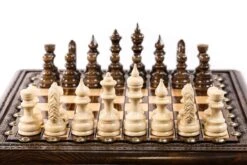 Échiquier Sur Pieds En Bronze 19 Échiquier Sur Pieds En Bronze -Internationalité Échecs Magasin echiquier bronze reine