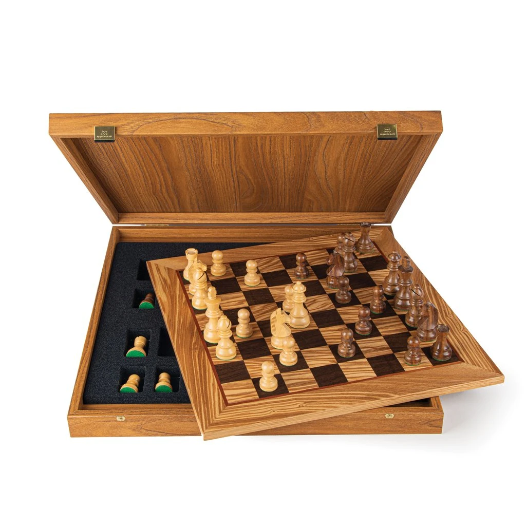 Jeu D'Échecs En Bois 50x50cm 3 Jeu D'Échecs En Bois 50x50cm
