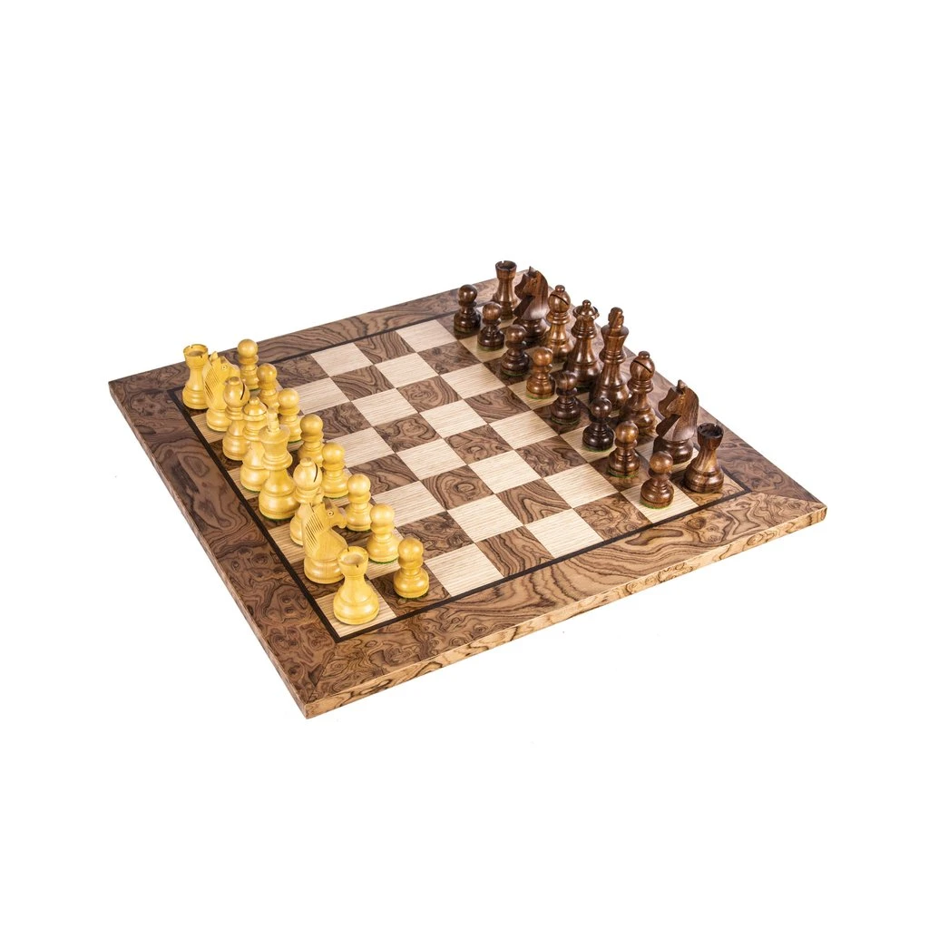 Echiquier Coffret Complet En Noyer Et Jeu D'échecs 5 Echiquier Coffret Complet En Noyer Et Jeu D'échecs – Image 3