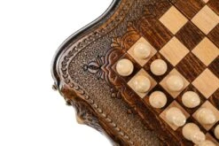 Coffret Échiquier En Bois Et Son Jeu D'Échecs -Internationalité Échecs Magasin echiquier en bois coffret olivier