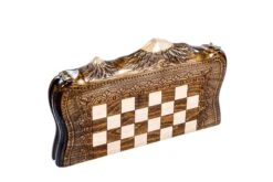 Échiquier En Bois Fait Main Et Son Jeu D'Échecs -Internationalité Échecs Magasin echiquier en bois fait main cavalier