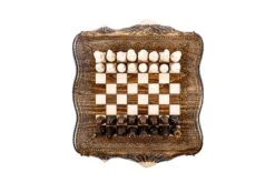 Échiquier En Bois Fait Main Et Son Jeu D'Échecs -Internationalité Échecs Magasin echiquier en bois fait main dame
