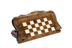 Échiquier En Bois Fait Main Et Son Jeu D'Échecs -Internationalité Échecs Magasin echiquier en bois fait main fou