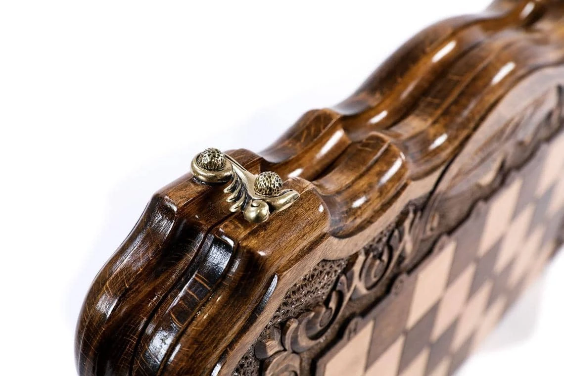 Échiquier Original En Bois Et Son Jeu D'Échecs 7 Échiquier Original En Bois Et Son Jeu D'Échecs – Image 5