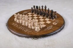 Échiquier En Bois Professionnel Et Son Jeu D'Échecs