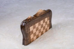 Échiquier Fait à La Main Et Son Jeu D'Échecs -Internationalité Échecs Magasin echiquier fait main montagne roi