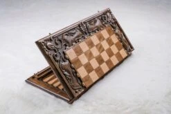 Échiquier Fleur De Lys Et Son Jeu D'Échecs -Internationalité Échecs Magasin echiquier fortune fou
