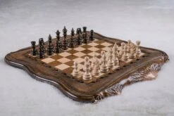 Échiquier Grand Format Et Son Jeu D'Échecs