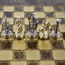Échiquier Antique Et Son Jeu D'Échecs -Internationalité Échecs Magasin echiquier greco romain cavalier