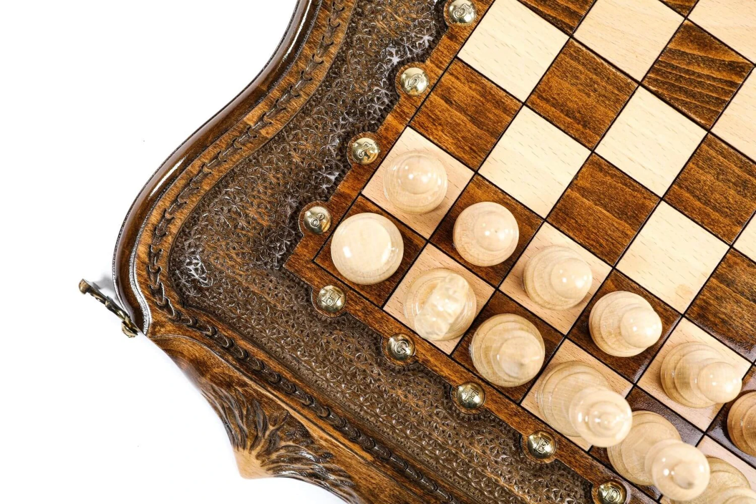 Échiquier En Marqueterie Et Son Jeu D'Échecs 8 Échiquier En Marqueterie Et Son Jeu D'Échecs – Image 6