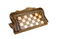 Échiquier En Marqueterie Et Son Jeu D'Échecs 24 Échiquier En Marqueterie Et Son Jeu D'Échecs -Internationalité Échecs Magasin echiquier marqueterie fou