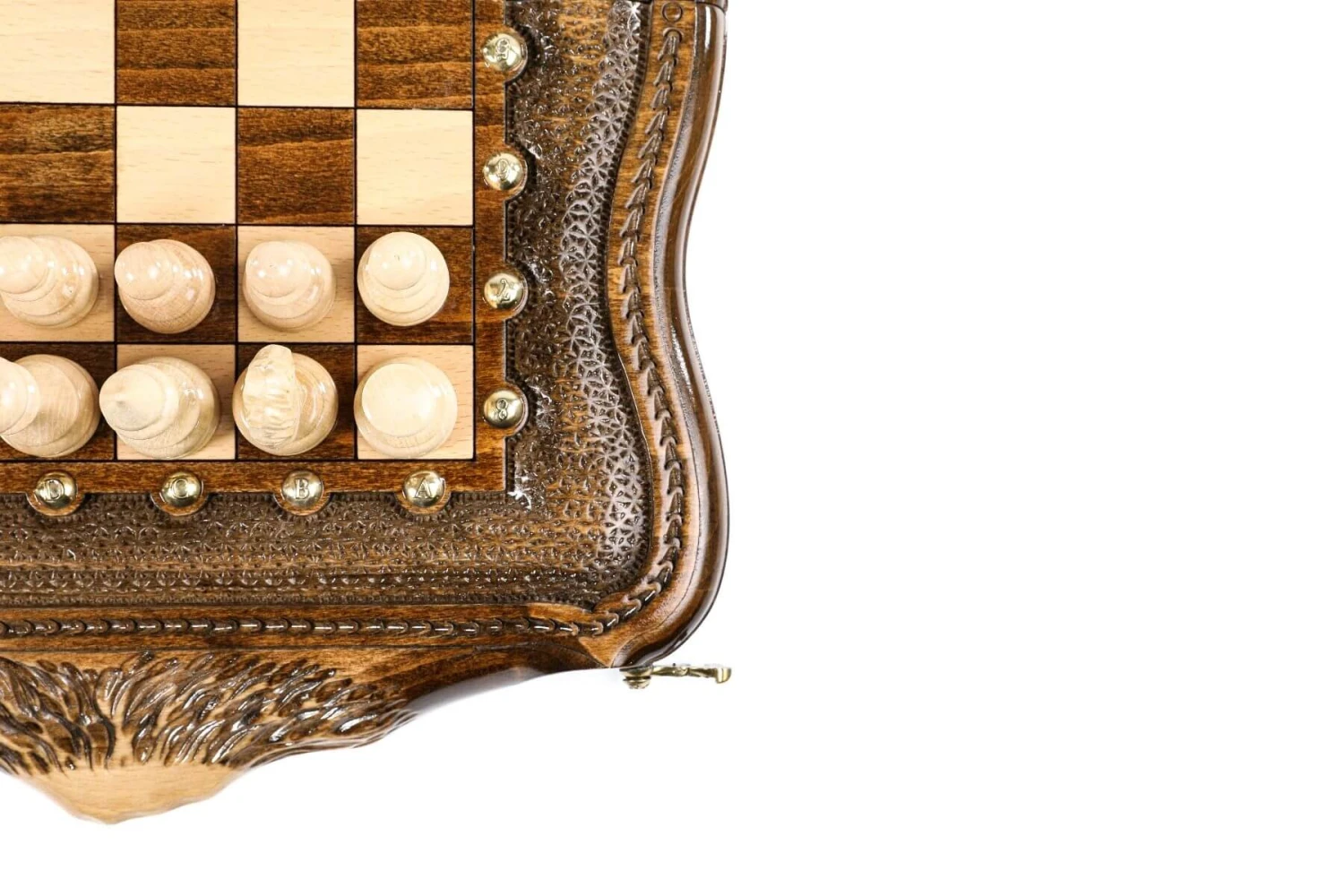 Échiquier En Marqueterie Et Son Jeu D'Échecs 10 Échiquier En Marqueterie Et Son Jeu D'Échecs – Image 8