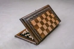 Échiquier Marron Et Son Jeu D'Échecs 13 Échiquier Marron Et Son Jeu D'Échecs -Internationalité Échecs Magasin echiquier marron pliable