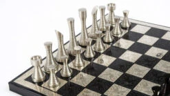 Échiquier En Métal Pattern -Internationalité Échecs Magasin echiquier metal pattern fondu