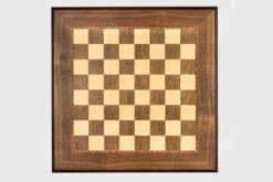 Échiquier Liseré De Mosaïque En Bois De Noyer -Internationalité Échecs Magasin echiquier mosaique marqueterie