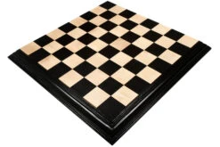 Échiquier En Bois Noir Et Blanc Deluxe