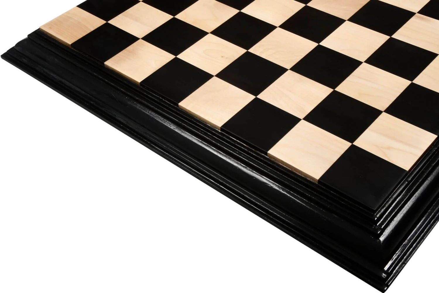 Échiquier En Bois Noir Et Blanc Deluxe 5 Échiquier En Bois Noir Et Blanc Deluxe – Image 4