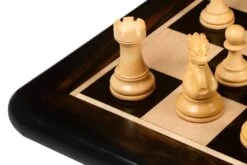 Échiquier Noir Et Bois -Internationalité Échecs Magasin echiquier noir et bois artisanal