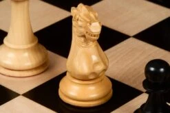 Échiquier Noir Et Bois -Internationalité Échecs Magasin echiquier noir et bois fou
