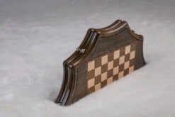 Échiquier En Noyer Et Son Jeu D'Échecs -Internationalité Échecs Magasin echiquier noyer fou