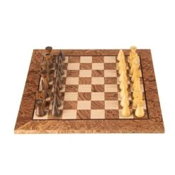 Echiquier Noyer Tâcheté Et Jeu D'échecs Moderne -Internationalité Échecs Magasin echiquier noyer tachete contemporain