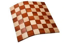 Échiquier Orangé Rouge Pliable De Voyage