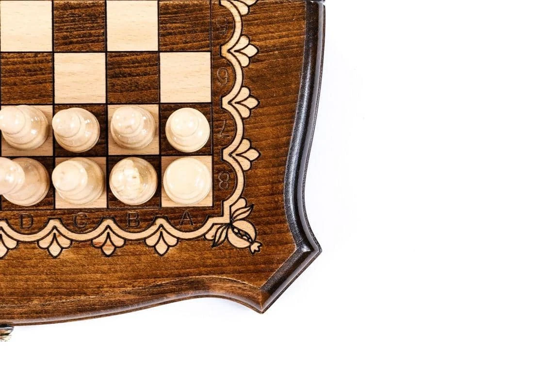 Échiquier Oriental En Bois De Hêtre Et Son Jeu D'Échecs 10 Échiquier Oriental En Bois De Hêtre Et Son Jeu D'Échecs – Image 8