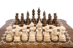Échiquier Oriental En Bois De Hêtre Et Son Jeu D'Échecs 15 Échiquier Oriental En Bois De Hêtre Et Son Jeu D'Échecs -Internationalité Échecs Magasin echiquier oriental bois hetre jeu echecs table