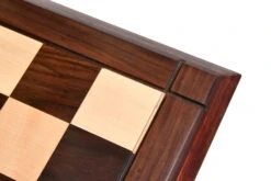 Échiquier Seul Sculpté En Bois De Rose -Internationalité Échecs Magasin echiquier seul sans pieces echecs