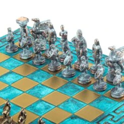 Échiquier Guerriers Spartiates Et Son Jeu D'Échecs -Internationalité Échecs Magasin echiquier spartiate cavalier